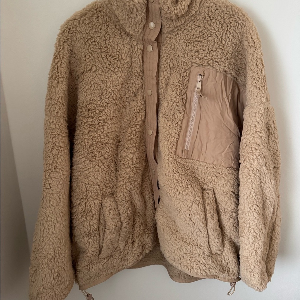 Abercrombie & Fitch Tan Teddy Jacket